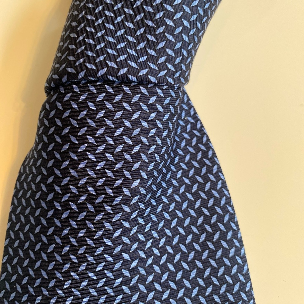 Elegant Trevisan Venezia silk Blue Patterned Tie